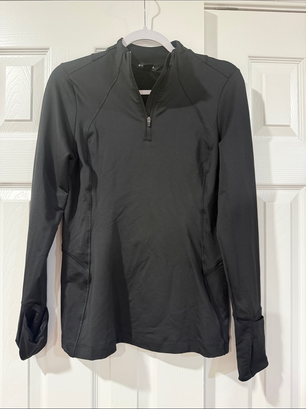 Athleta Women's Whistler half zip Black Jacket
